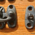 4 Nice tiny small box Latch catch solid brass furniture antiques doors trinket