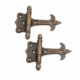 2 Small Solid Brass Hinges 3” Vintage Cabinet Door Hinges Antique Restoration Hardware