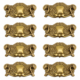 8 Heavy Solid Brass Drawer Pulls 4 Vintage Victorian Cabinet Handles Watson A16 (1)