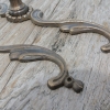 Price includes free freight world wide 6 to 10 days 2 handles will be sent for this price polished brass antique finish bronze patina solid real original brass hollow inside DOOR PULL HEAVY and strong Great for doors, cupboards furniture LOOKS VERY OLD straight on to door will last out side for years Size approx 270 mm (27cm) long x 29 mm wide screw holes (screws straight on door) knob has a bolt
