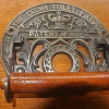 Toilet roll Holder vintage style old antique type CROWN brass heavy fixture B