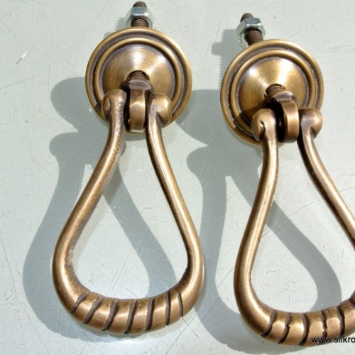 2 Large Penis 23 Cm Door Pull Or Hook Hand Made100 Brass 9 ” Handle