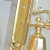 Front Door Bell pull chain solid POLISHED brass vintageold style 8. 1/2 " hang B