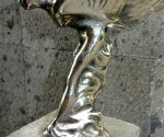 Rolls Royce car statue flying lady cast brass emblem hand made copy 7" silver B