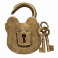 5" BATAVIA PADLOCK – LARGE VINTAGE STYLE 100% SOLID BRASS HEAVY OLD STYLE LOCK