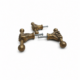 3 Large Pull Handles FIST Solid Brass Old Style Hand Knobs Heavy 66mm