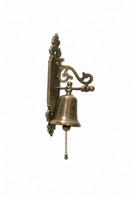 Solid Brass Door Bell Pull Chain 7.5 Vintage Antique Style Wall Mounted w Screws