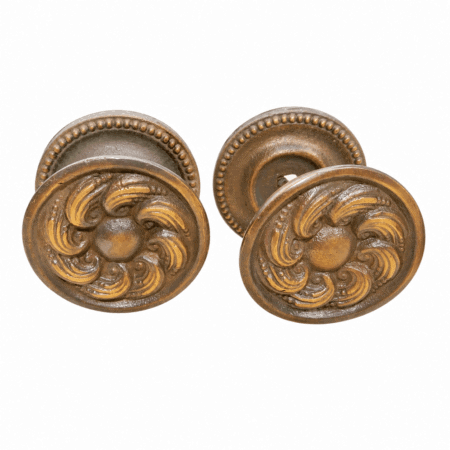 2 Heavy Georgian style Antique cabinets Solid Brass Drawer Pulls – 50mm