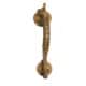 Very Large Heavy Solid Brass Seahorse Door Pull Handle 16.5” (41.5 cm) – Antique Style