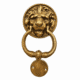 SMALL LION HEAD SOLID BRASS DOOR KNOCKER – 160 MM – HEAVY ANTIQUE VINTAGE STYLE