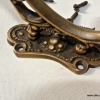 COAT HOOKS Victorian heavy solid brass vintage old style 5"