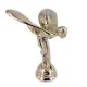 small Rolls Royce car mascot flying lady brass emblem copy 12cm Spirit Ecstasy hand cast silver plated