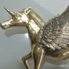 Small 7 " high PEGASUS BRASS heavy statue display vintage style wings horse unicorn