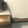 SKULL head shape door handle pull knob hook solid brass handle thread heavy 5" crutch