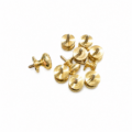 10 Tiny Solid Brass Drawer Knobs – 15mm Antique Vintage Style Cabinet Pull Handles Small Brass Knobs 2105