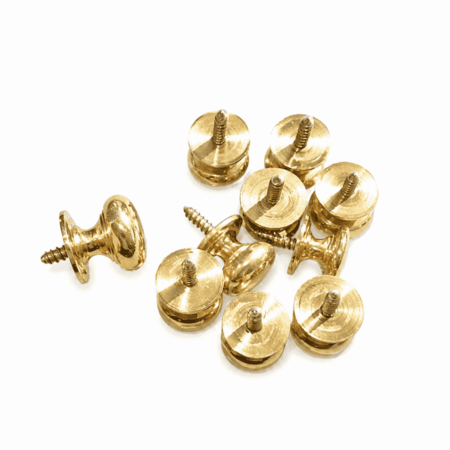 10 Tiny Solid Brass Drawer Knobs – 15mm Antique Vintage Style Cabinet Pull Handles Small Brass Knobs 2105