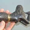 MERMAID heavy solid heavy Brass aged statue 9" shell