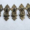 20 pulls handles solid brass door age old style drops knobs kitchen heavy 4"