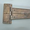 18 " Inch 2 pieces massive heavy Vintage CLASSIC Hinges 460 mm ANTIQUE style Solid pure Brass aged Cabinet Door Decor hinge restore