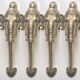 4 large 32 cm polished handles ELEPHANT Door Pull HANDLE 13 " long solid BRASS trunk door aged knob grab cabinet (Copy)