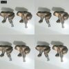 8 pieces small old style FROG Cabinet Door solid Brass KNOB Drawer Pull 3.6 cm bronze patina