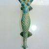 medium size MERMAID natural pure brass door PULL old style look heavy house PULL handle 13" aged beach sea side