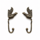 2 Chicken hen rooster HOOK 6.12 long aged solid real heavy BRASS old vintage style natural hand made heavy 16 cm hanger screw