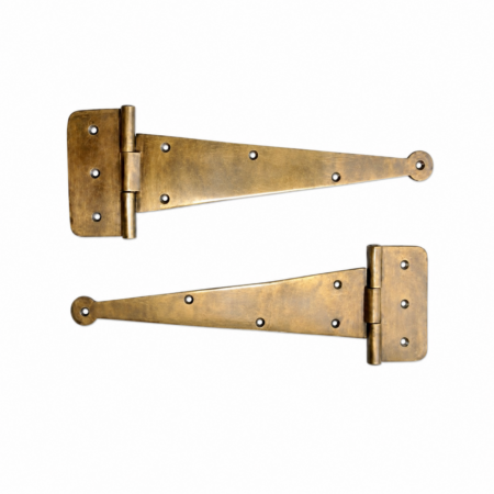 2 Large Solid Brass Hinges 10 Vintage Antique Style Heavy Door Box Restoration Hinges 45B