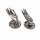 2 Small Brass Hand Pull Handles Pair Vintage Aged Style Buddha Hand Door Knobs Cabinet Pulls Hooks