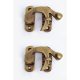 2 heavy box Latch catch solid 100% pure brass catches furniture latch 50 mm doors trinket 2" vintage age antique style jewellery cabinet lock hasp