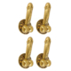 4 Penis Shape Door Pull Handles or Hooks – Handmade Solid Brass 9 Heavy Duty