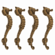 4 Small Seahorse Solid Brass Door Pull Handles – 10.12 Vintage Nautical Style