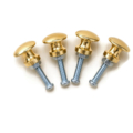 4 x Solid Brass Tiny Drawer Knobs 15mm Watson 2124F Polished Antique Style