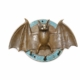 BAT Key Ring Hook Door Knocker Solid Brass Vintage Antique Style 7 Bronze Green Patina
