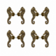 8 Seahorse Brass Knobs Pull Handles Antique Vintage Cabinet Drawer Door 75mm
