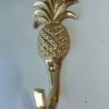 8 PINEAPPLE COAT HOOKS 4" small solid brass polished antiques vintage old style 100mm hook (Copy)