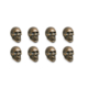 8 Small Solid Brass Skull Drawer Knobs – Gothic Finger Pull Cabinet Handles 1.3/4" Vintage Antique Style Description Price stated here includes Customs Import Tax or Tariffs on arrival in the USA. We will pay it, clear it, on your behalf. No more to pay. FREE SHIPPING Worldwide – Delivery typically 6–10 days. Set of 8 Solid Brass Skull Finger Pull Knobs handcrafted from real solid brass. These unique gothic-style skull pulls are individually hand sculpted and hand cast, creating highly detailed cabinet and drawer hardware with a distinctive vintage appearance. Perfect for gothic décor, pirate themes, Halloween displays, man caves, bars, antique furniture restoration, cabinets, drawers, desks, cupboards, and unique interior projects. Each skull features a threaded mounting hole for easy installation onto cabinet doors and drawer fronts. Made from heavy solid brass and built to last for years. Available Finishes Please specify your preferred finish in checkout notes: Polished Brass Antique Brass Antique Green Dark Antique Black Brushed Brass Nickel Features Set of 8 skull drawer knobs Hand sculpted design Hand cast solid brass Heavy quality construction Gothic style hardware Vintage antique appearance Threaded mounting hole Strong and durable Suitable for drawers, cabinets and furniture Mounting screws included Size Approx. 45 mm x 32 mm Approx. 1.3/4" x 1.1/4" Projection approximately 20 mm Material 100% Solid Brass Condition New Package Includes 8 x Solid Brass Skull Knobs Mounting Screws Ideal For Kitchen cabinets Drawer fronts Desks Chests Cupboards Gothic interiors Halloween décor Pirate themed furniture Bars and pubs Man caves Antique furniture restoration Custom furniture projects