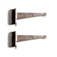 2 Medium Solid Brass Door Hinges 7" Heavy Watson 45B Polished Antique Brass