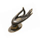 LEFT OR RIGHT HAND BUDDHA HAND DOOR PULL – 20 CM SOLID BRASS – ANTIQUE STYLE