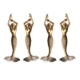 PAIR Large Mermaid Solid Brass Door Pull Handles – 15.5 Antique Style Heavy Front Door Handles – Left & Right Set