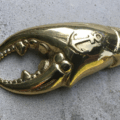 crab claw Anchor bottle opener 5" pure brass hollow strong old nautical mud crabs sailing yacht boat captain pirate badge man cave beer gift