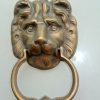use in shop display LION solid BRASS hand made 16. 5 cm DOOR KNOCKER 6.1/2" heavy bronze patina very heavy 16.5 cm cast (Copy)