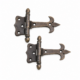2 Small Solid Brass Hinges 3” Vintage Cabinet Door Hinges Antique Restoration Hardware 45L
