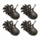 4 Small Pineapple Handles Knobs Solid Brass Pulls Kitchen Cabinet Drawer Door Antique Vintage Style 2.34 7cm
