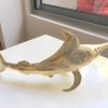 sword fish marlin FISH aged BRASS bill hollow statue POLISHED BRASS 12" old look display hand made 30 cm Statue Sculpture Decor trophy bronze patina