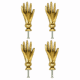 2 Solid Brass Ladies Fingers Cabinet Drawer Pulls – 2.5" Vintage Handles