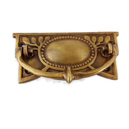 large pulls drops 3.3/4 " inches art watson A15 nouveau deco handles 9.5 cm antique style bronze patina solid brass vintage old replace drawer heavy