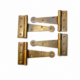 4 x 4 Solid Brass Small Heavy Duty Hinges – Vintage Aged Style (45B) 2 pair