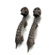 Set of 2 Skull Door Pull Handles Solid Brass Spine Handles 28cm Gothic Vintage Antique Door Hardware 11" version