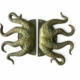 2 x Massive Octopus Brass Door Pull Handles 18” x 25” Solid Brass Tentacle Barn Door Grabs